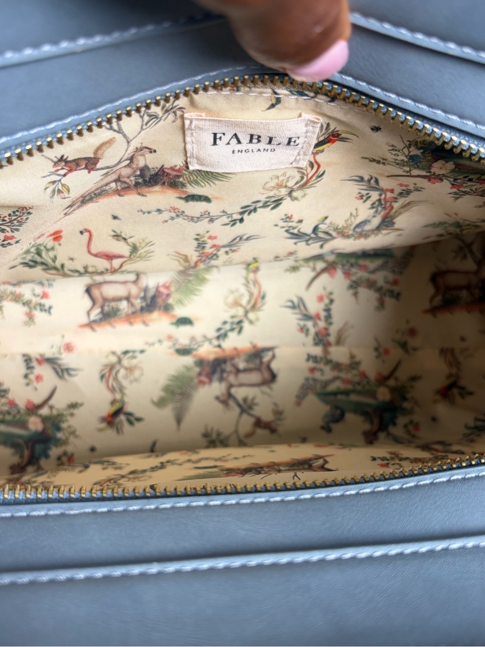Fable England structured tote bag purse - Picture 4 of 16